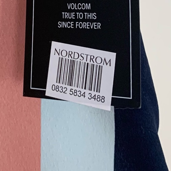 Volcom | “Flavor Up” Spaghetti Strap Striped Cropped V-neck Camisole Tank Top - Picture 16 of 16